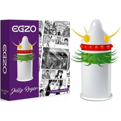 Egzo Žebrované kondomy 1 ks