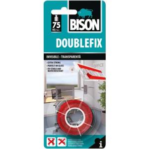 Bison International B. V Bison International B. V. Двустранно залепваща лента BISON DOUBLEFIX INVISIBLE 1.5 м x 19 мм