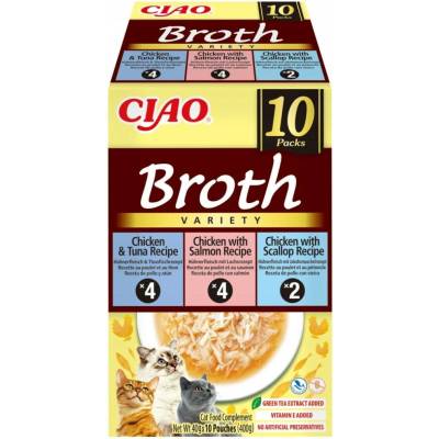 Inaba Cat Ciao Broth doplňkové krmivo vývar mix chutí 10x40 g
