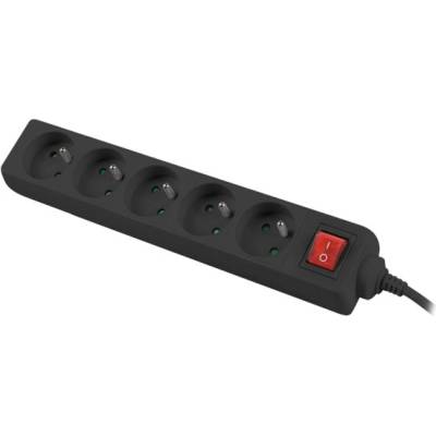 Lanberg черен разклонител 1, 5 м (ps1-05e-0150-bk) (ps1-05e-0150-bk)