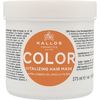 Kallos KJMN Color Hair Mask With Linseed Oil And Uv Filter 275 ml