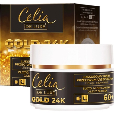 Celia De Luxe Gold 24K 60+ krém proti vráskám noční 50 ml