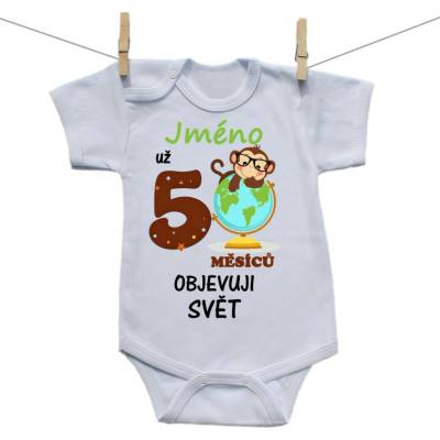 Boodyy Body s krátkým rukávem Už 5 měsíců objevuji svět