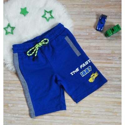 Wolf chlapecké kratasy s autem modrá