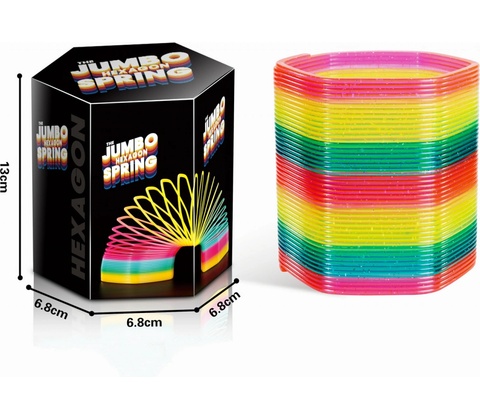 Barevná jumbo spirála se třpytkami