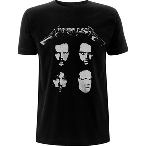 ROCK OFF мъжка тениска Metallica - 4 Faces - Черен - RTMTLTSB4FAC