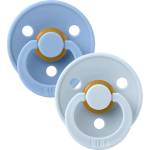 BIBS Залъгалки Bibs - Colour, Sky Blue-Baby Blue, 6-18 м, 2 броя (120214) - baby