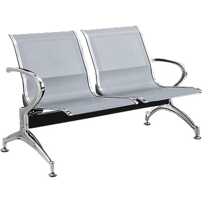 Bittel Посетителска пейка с 2 места Carmen CR-1030-2 - сребърна (3580597)