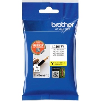 Brother Оригинален патрон Brother LC3617, 550 страници/5%, Yellow (3015100113)