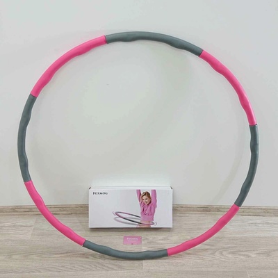 Bydlení M.S. Masážní obruč Hula hop růžovo-šedá, 75 - 95 cm – Zbozi.Blesk.cz