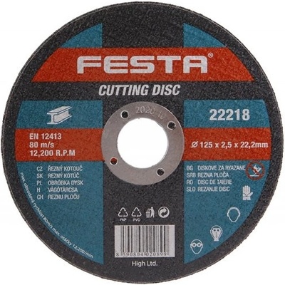Festa Kotúč rezný 125 × 2,5 × 22,2 mm 122218