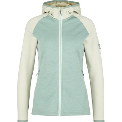 Stoic Дамско вълнено яке Stoic Women's MerinoFleece335 KuolpaSt. II Zip Hoody Merino hoodie - Stone Grey / Iceberg Green - размер XXL (105-6686-0516)