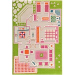 IVI Килим IVI Къщичка за кукли 80 x 150 см зелен (121MD015YE80153)