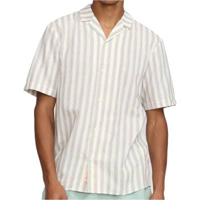 Revolution Мъжка риза с копчета Revolution Short-Sleeved Cuban Shirt - Blue (033-2728-0111)