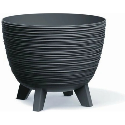 Prosperplast Kvetináč FURA I antracitový, variant 39,5 cm