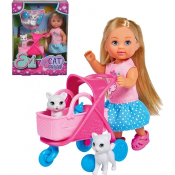 SIMBA Bábika Evi s kočíkom