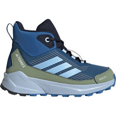 adidas Terrex Детски туристически обувки adidas Terrex Kid's Terrex Trailmaker 2 Mid Rain. Rdy Walking boots - Dusky Petrol / Glow Blue / Tent Green - размер 38 (EU) (702-4910-0415)