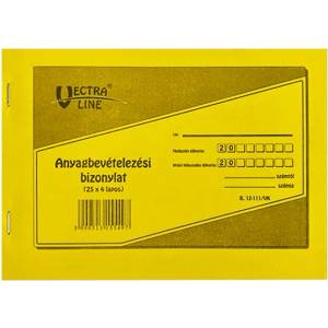 VECTRALINE Разписки за печатни материали VECTRALINE A/5 в легнало положение 25x4 листа 8 позиции B12-111/V (B12-111/V)