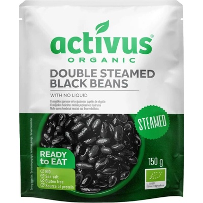 Activus Bio fazole černá na páře bez nálevu 150 g