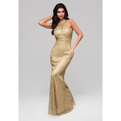 Edoti Evening dress LA-OM-DL krémová