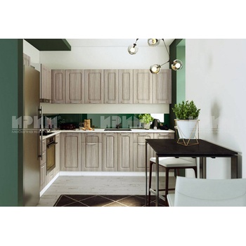 IRIM Кухня Сити 764 бяло гладко / МДФ дъб сонома