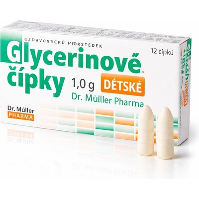 Dr. Müller Glycerinové čípky dětské 1 g 12 ks – Hledejceny.cz