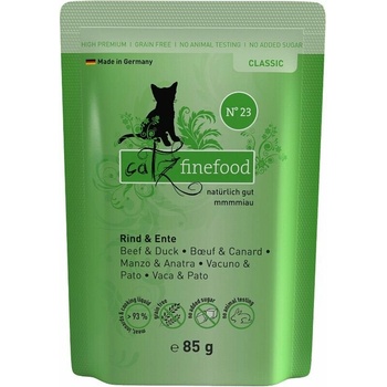 Catz finefood CF No.23 s hovädziem a kachním masem 85 g