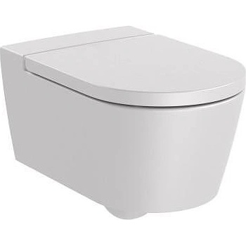 Roca Окачена тоалетна чиния Inspira Round, 560 x 370mm, Pearl (А346527630)