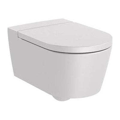 Roca Окачена тоалетна чиния Inspira Round, 560 x 370mm, Pearl (А346527630)