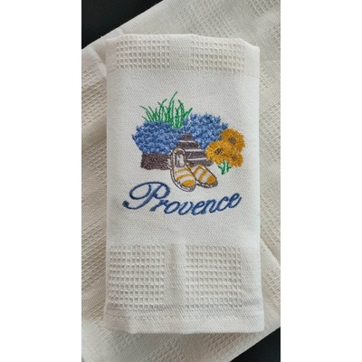 Top textil Provence Levandule žluté botky 50x70 krémová