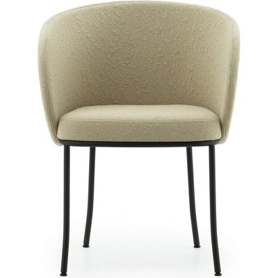 Normann Copenhagen Knit Armchair Sand piesková / čierna oceľ
