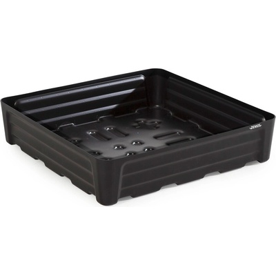 DENIOS Záchytná vaňa pre malé nádoby, z polyetylénu (PE), záchytný objem 80 l, 784 x 784 x 180 mm