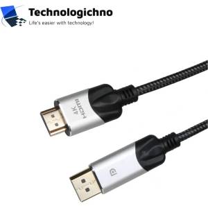 VCOM Кабел VCom DP - HDMI 4K60Hz 1.8m Black (CG608M-1.8m)