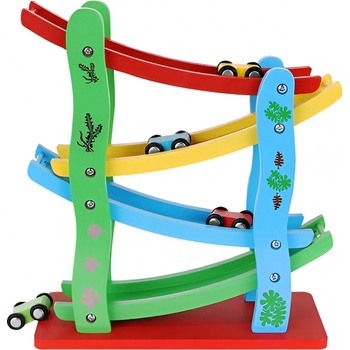 Kruzzel 9349 Barevná závodní dráha 4 autíčka