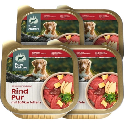 Pure Nature Dog Adult Hovězí PUR 4 x 150 g