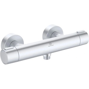 Ideal Standard Термостатичен смесител за душ Ideal Standard Alu+, матово сребрист, изработен от алуминий (BD582SI)