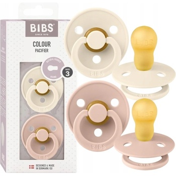 Bibs Colour z prírodného kaučuk 2ks ivory blush 52244