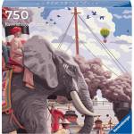 Ravensburger Пъзел Ravensburger от 750 части - Около света за 80 дни (12001201)