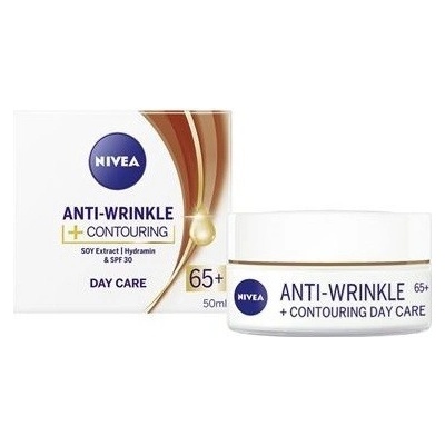 Nivea Anti-Wrinkle+Contouring denní krém 65+ 50 ml