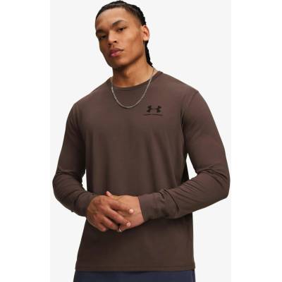 Under Armour Sportstyle Left Chest LS peppercorn/black
