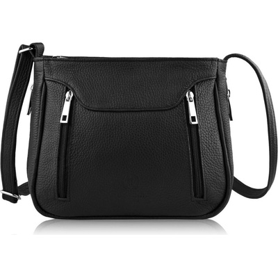 Paolo Peruzzi kožená crossbody kabelka Z-52 černá