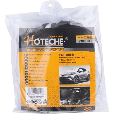 HOTECHE HT780001 Clona skladacia slnečná pre auto 150x70 cm