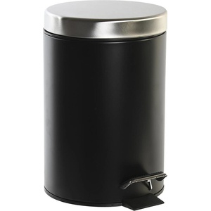 Item international Кош за баня с педал, 3л, инокс, черен, 17х22х26см (1954)