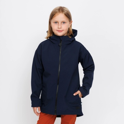 Dětský softshellový oversize kabátek navy