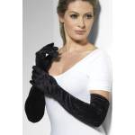 Fever Velveteen Gloves 22546 Black