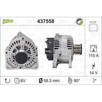 VALEO Alternátor 437558