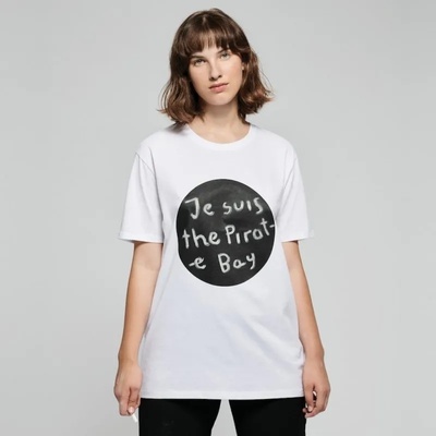 Дизайнерска тениска за писане с тебешири - бяла