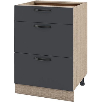 Image 1 of ИРИМ Долен кухненски шкаф Сити МФ-Карбон мат-11-57 60 см