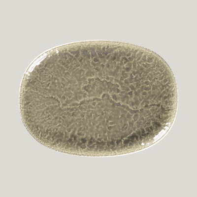 RAK Porcelain Krush talíř oválný 28 x 20,5 cm šedý