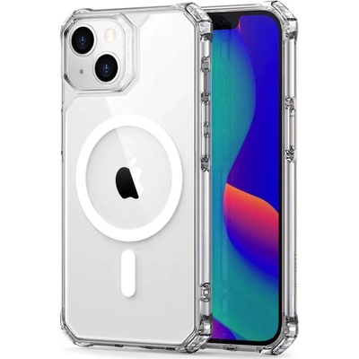 ESR Air Armor HaloLock MagSafe Case - хибриден удароустойчив кейс с MagSafe за iPhone 14 Plus (прозрачен)
